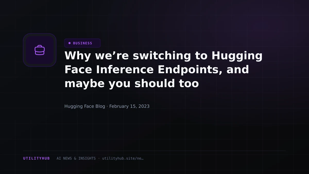 Visual reporting for Why we’re switching to Hugging Face Inference Endpoints, and maybe you should too