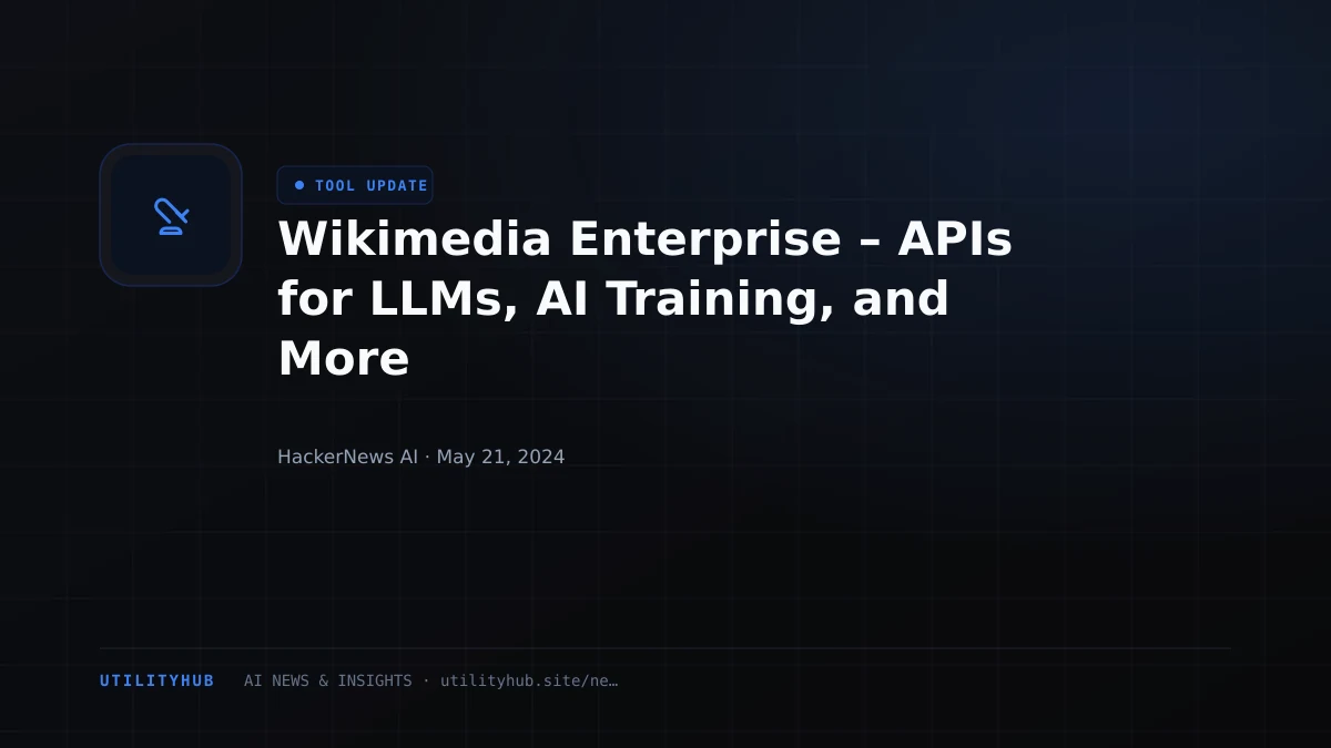 Visual reporting for Wikimedia Enterprise – APIs for LLMs, AI Training, and More