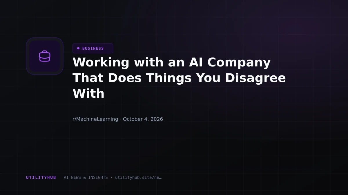 Visual reporting for Working with an AI Company That Does Things You Disagree With