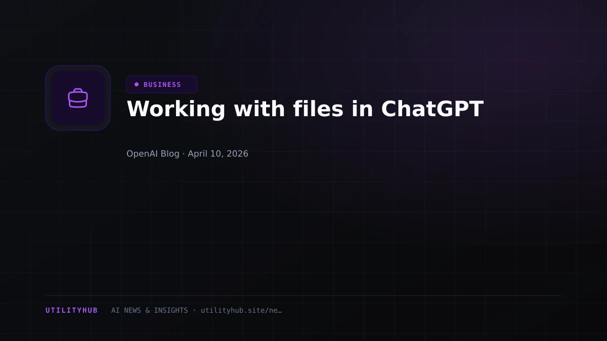 Visual for Working with files in ChatGPT