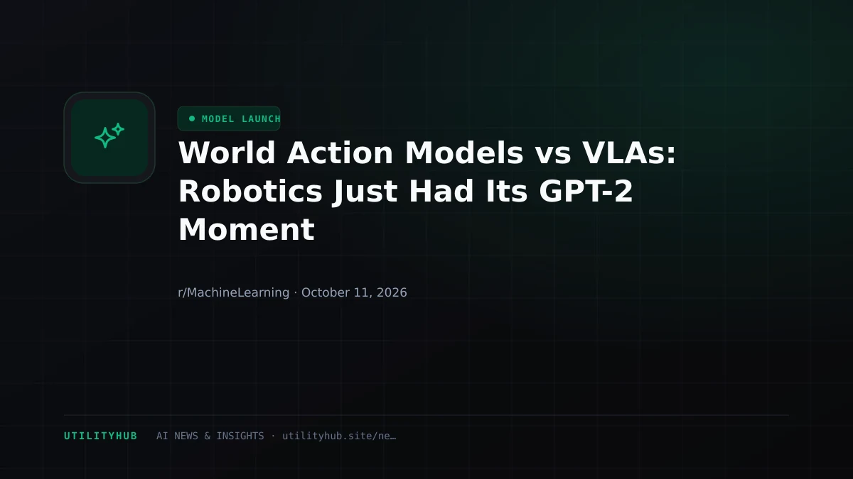 Visual reporting for World Action Models vs VLAs: Robotics Just Had Its GPT-2 Moment