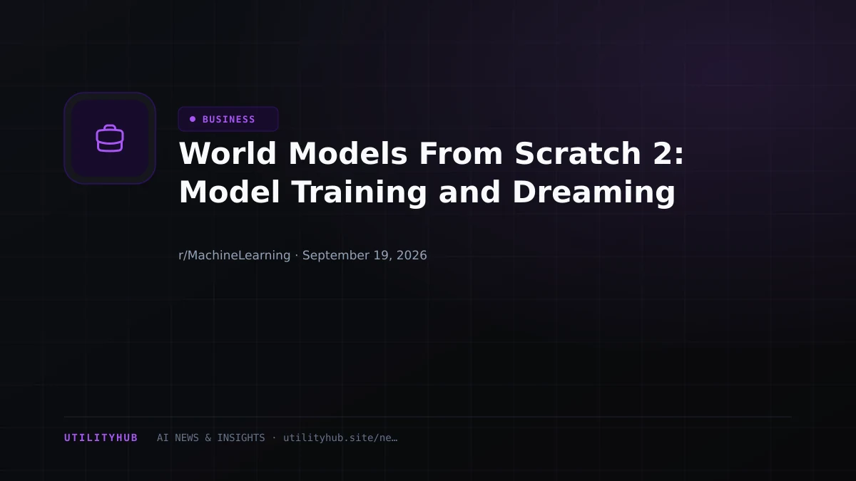 Visual for World Models From Scratch 2: Model Training and Dreaming