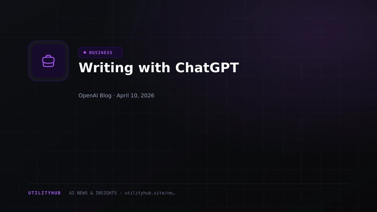 Visual for Writing with ChatGPT