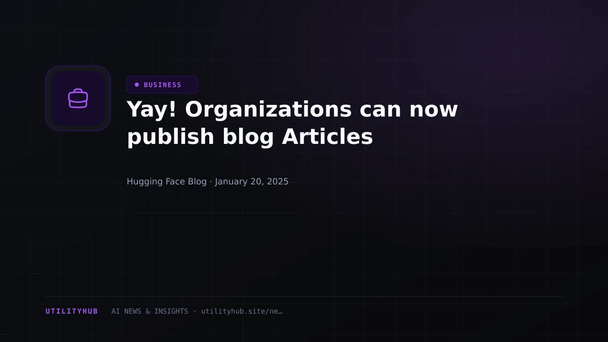 Visual reporting for Yay! Organizations can now publish blog Articles
