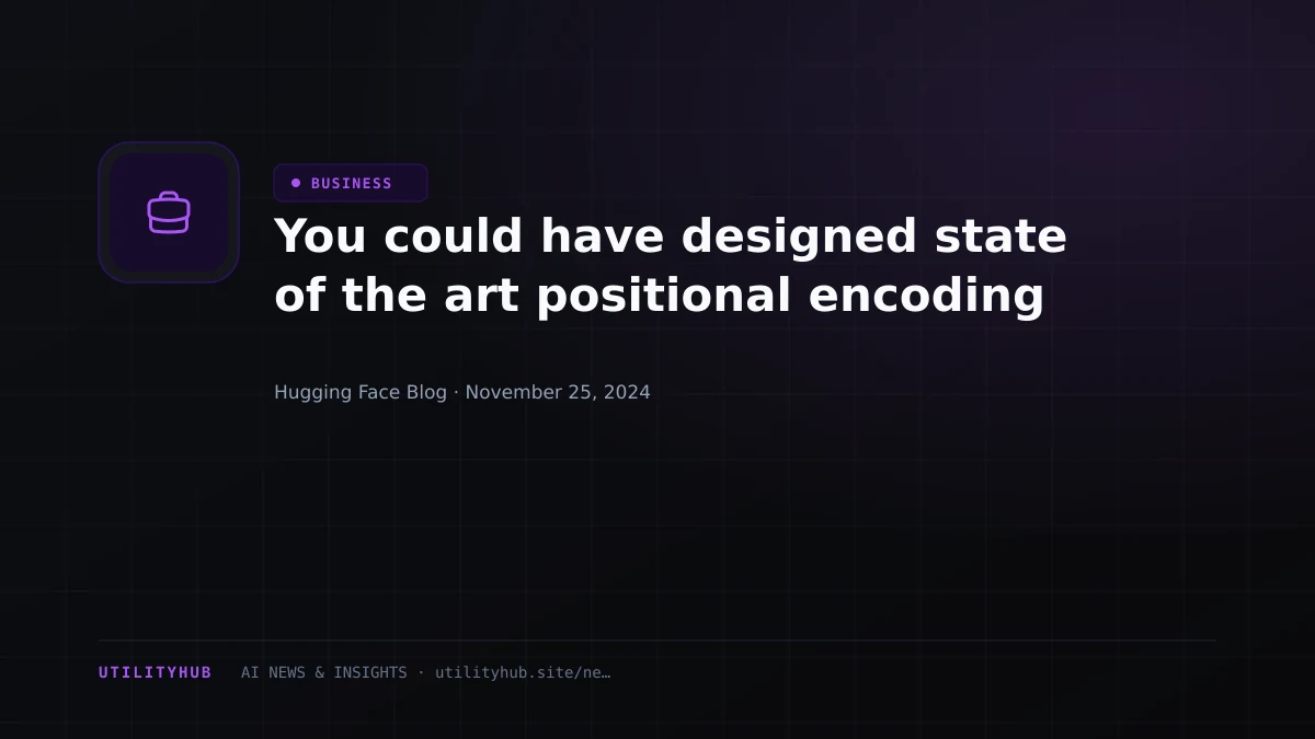 Visual reporting for You could have designed state of the art positional encoding