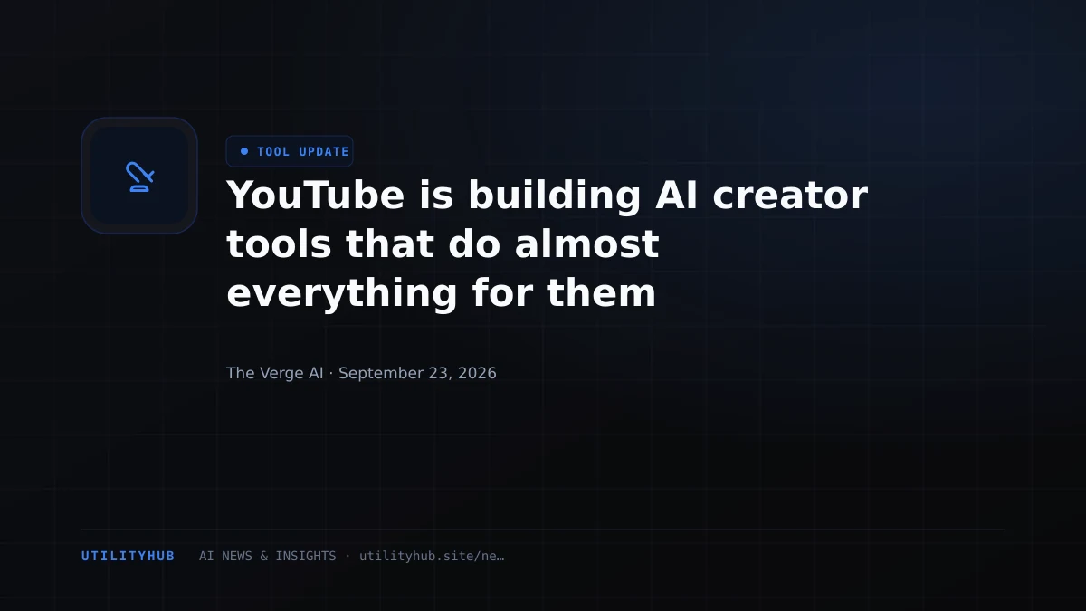 YouTube is building AI creator tools that do almost everything for them