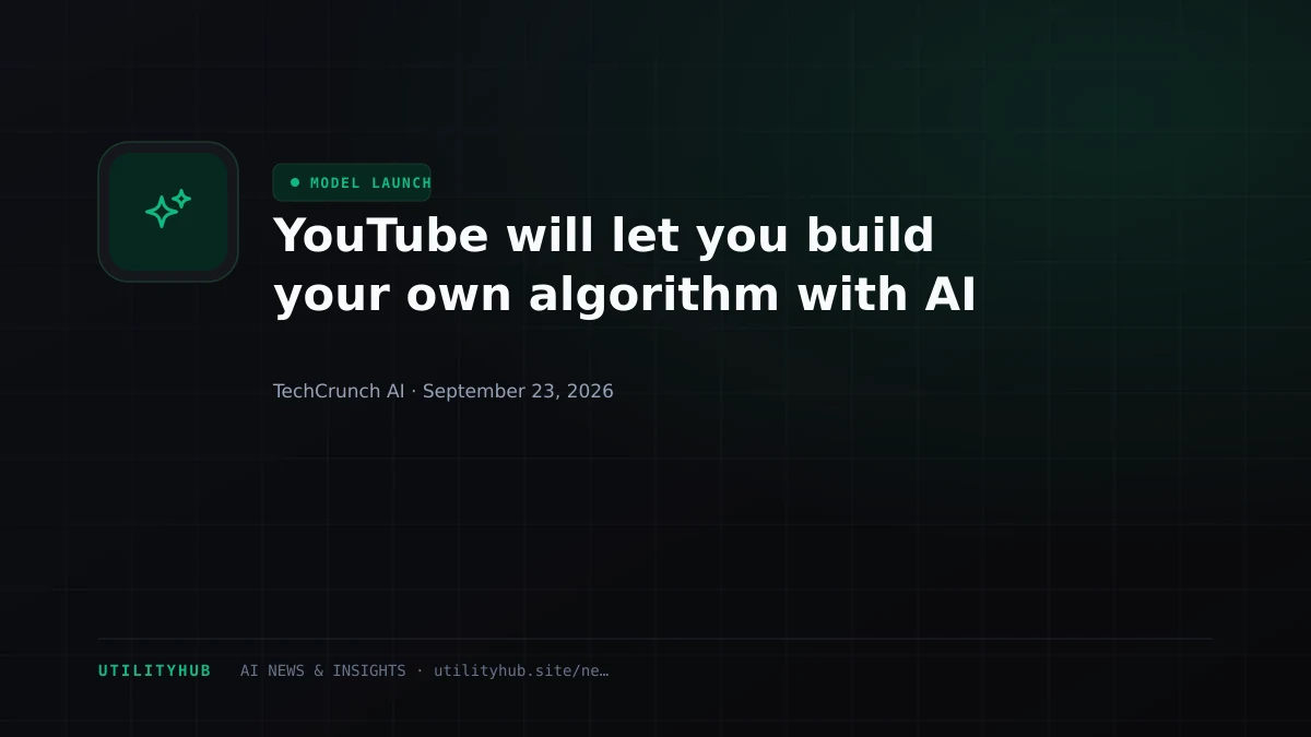 Visual for YouTube will let you build your own algorithm with AI