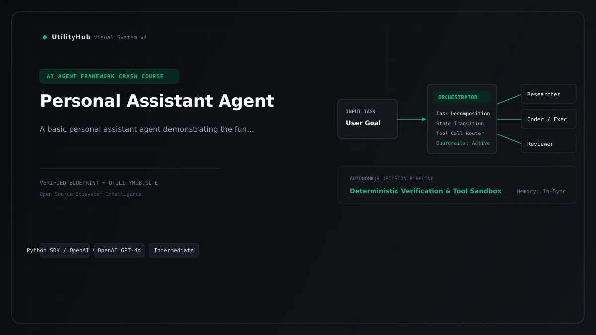 Technical blueprint for Personal Assistant Agent