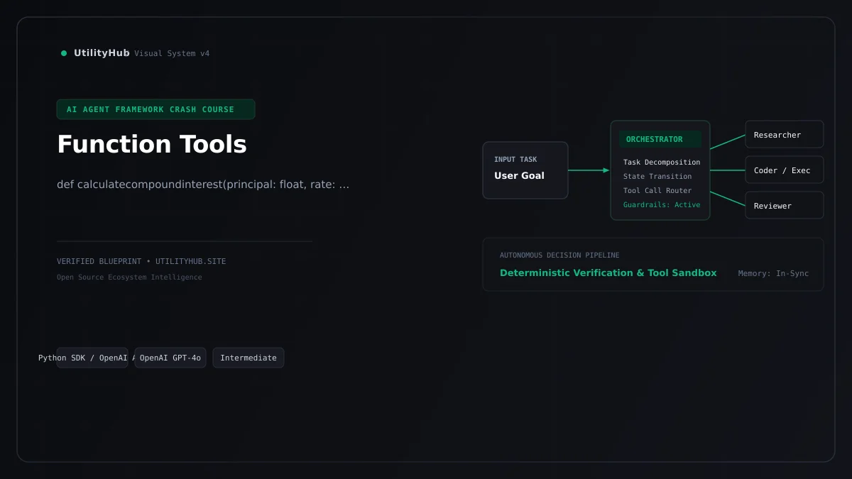 Technical blueprint for Function Tools