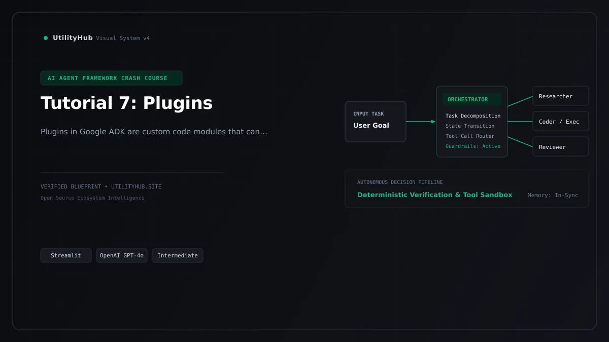 Technical blueprint for Tutorial 7: Plugins