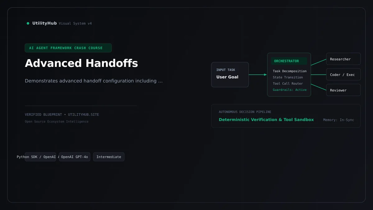 Technical blueprint for Advanced Handoffs