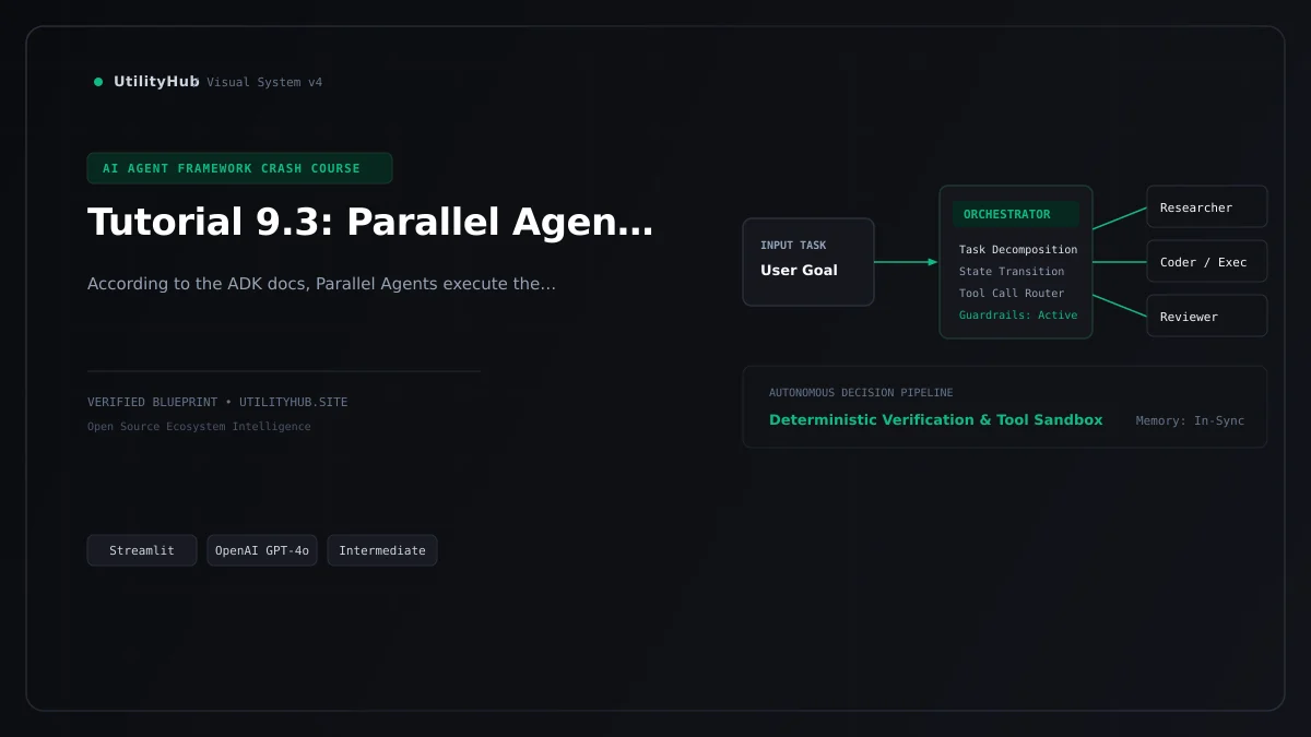 Technical blueprint for Tutorial 9.3: Parallel Agents - Market Snapshot Team