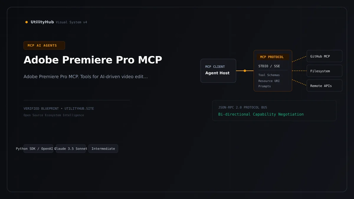 Technical architecture and workflow blueprint for Adobe Premiere Pro MCP