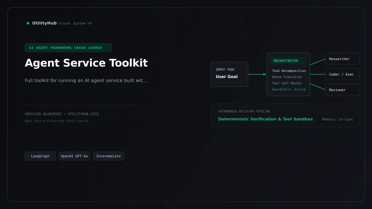 Technical architecture and workflow blueprint for Agent Service Toolkit