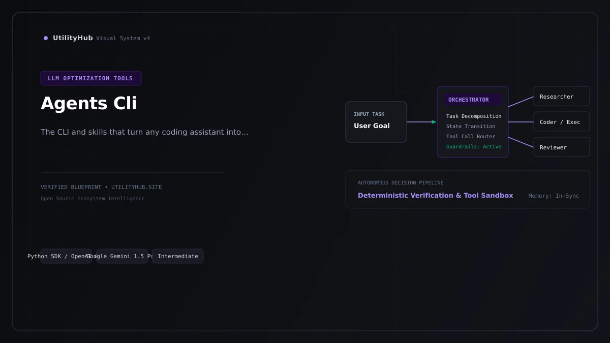 Technical architecture and workflow blueprint for Agents Cli