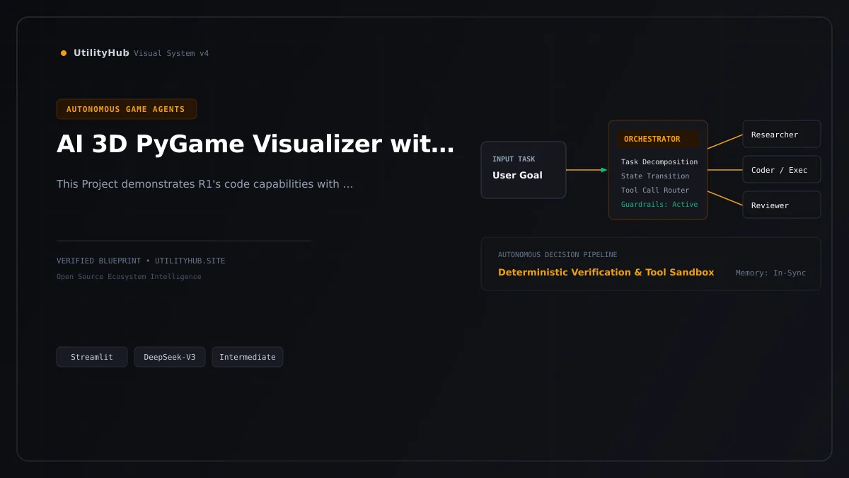 Technical blueprint for AI 3D PyGame Visualizer with DeepSeek R1