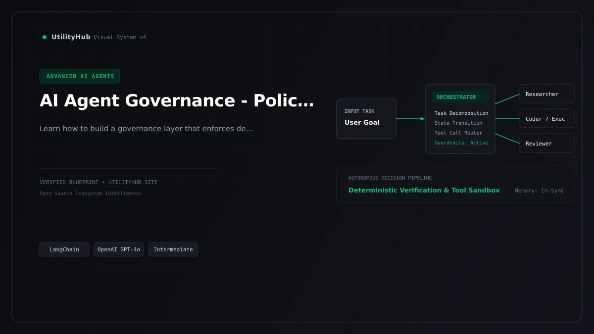 Technical blueprint for AI Agent Governance - Policy-Based Sandboxing