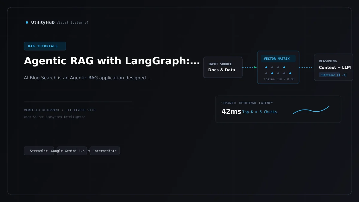 Technical blueprint for Agentic RAG with LangGraph: AI Blog Search