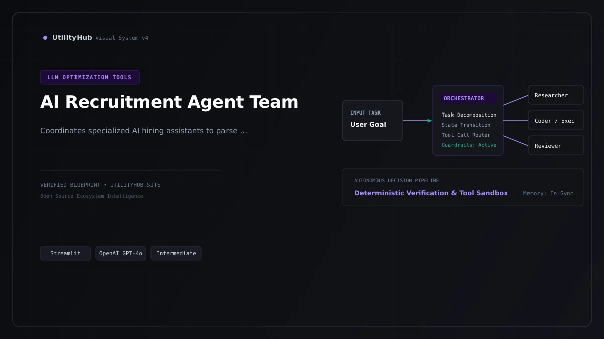 Technical blueprint for AI Recruitment Agent Team