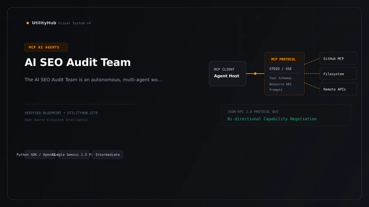 Technical blueprint for AI SEO Audit Team