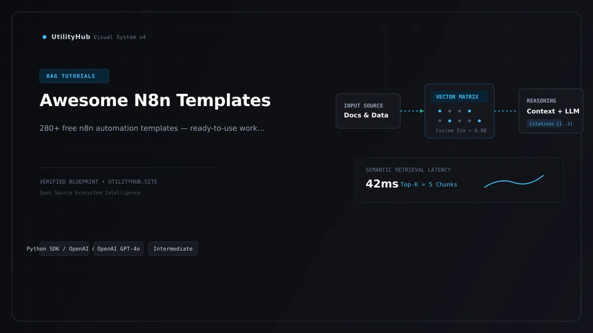 Technical architecture and workflow blueprint for Awesome N8n Templates