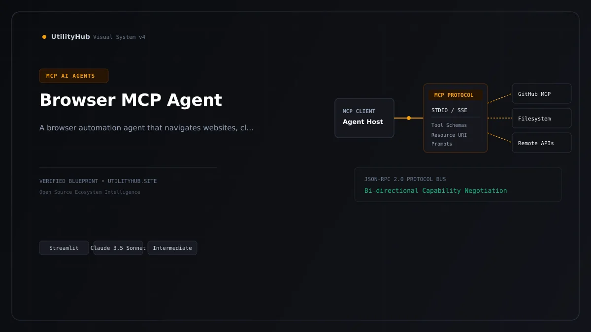 Technical blueprint for Browser MCP Agent