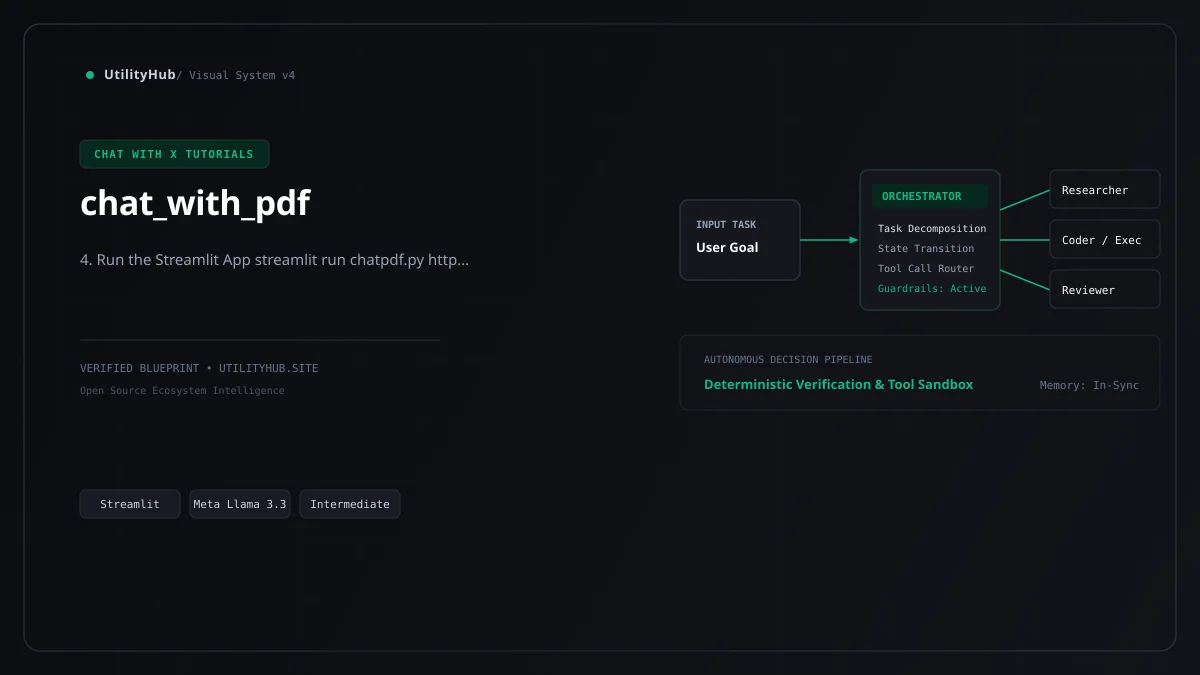 Technical blueprint for chat_with_pdf