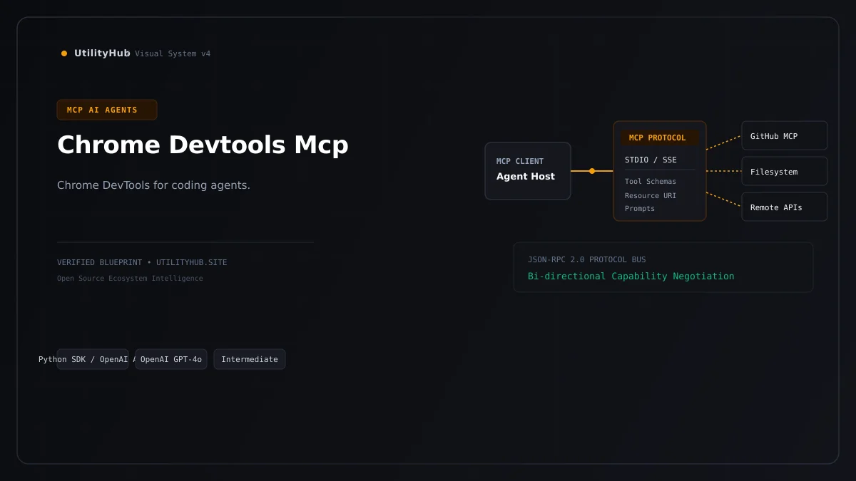 Technical architecture and workflow blueprint for Chrome Devtools Mcp