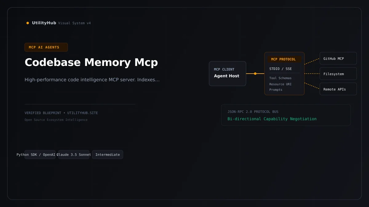 Technical architecture and workflow blueprint for Codebase Memory Mcp