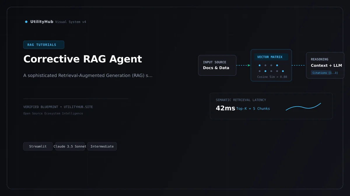 Technical blueprint for Corrective RAG Agent