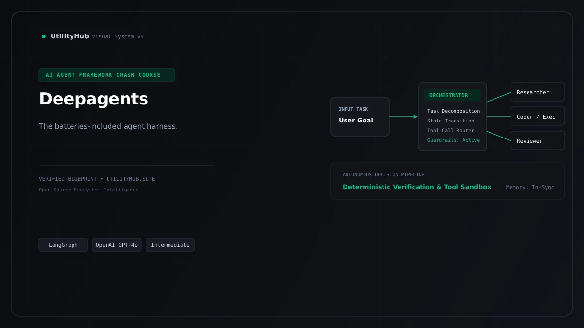 Technical architecture and workflow blueprint for Deepagents