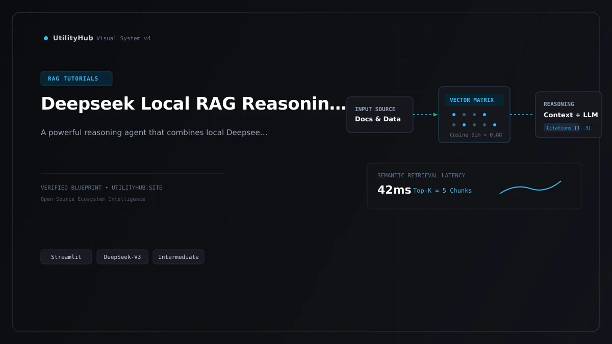 Technical blueprint for Deepseek Local RAG Reasoning Agent