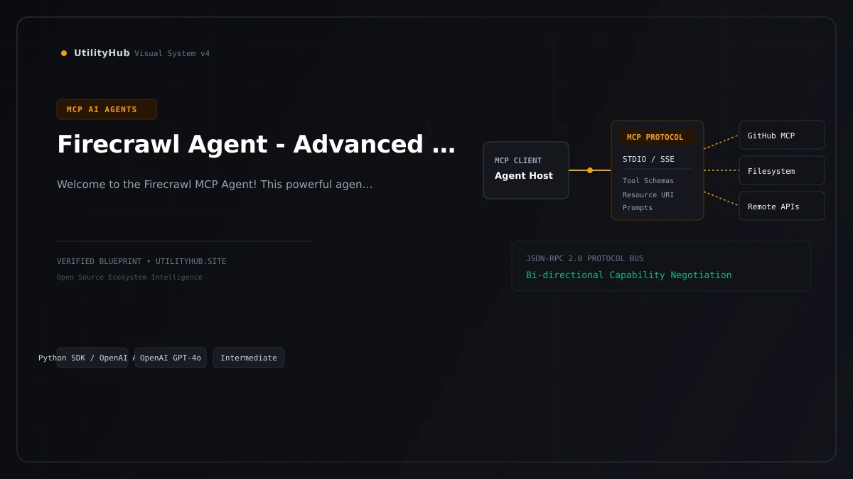 Technical blueprint for Firecrawl Agent - Advanced Web Scraping with MCP