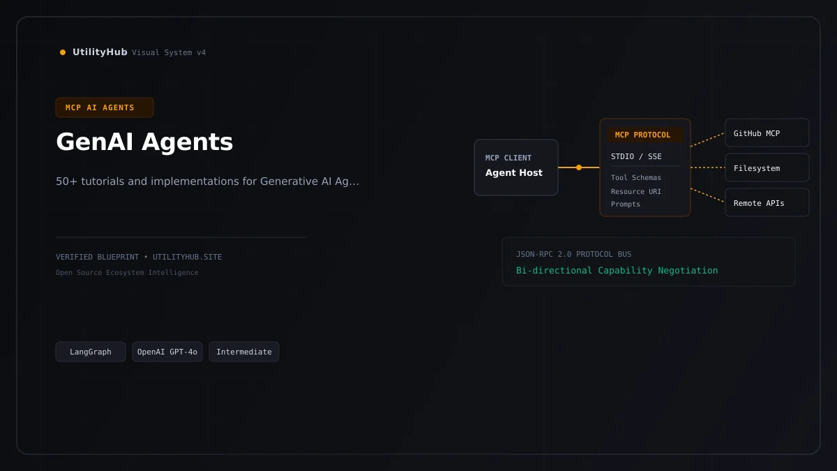 Technical architecture and workflow blueprint for GenAI Agents