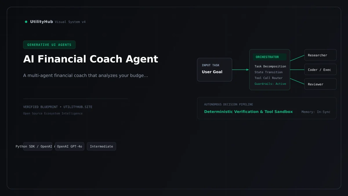 Technical blueprint for AI Financial Coach Agent