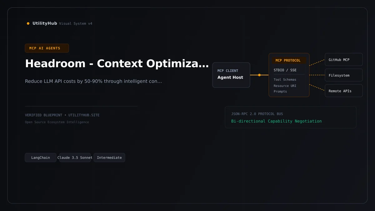 Technical architecture and workflow blueprint for Headroom - Context Optimization Layer