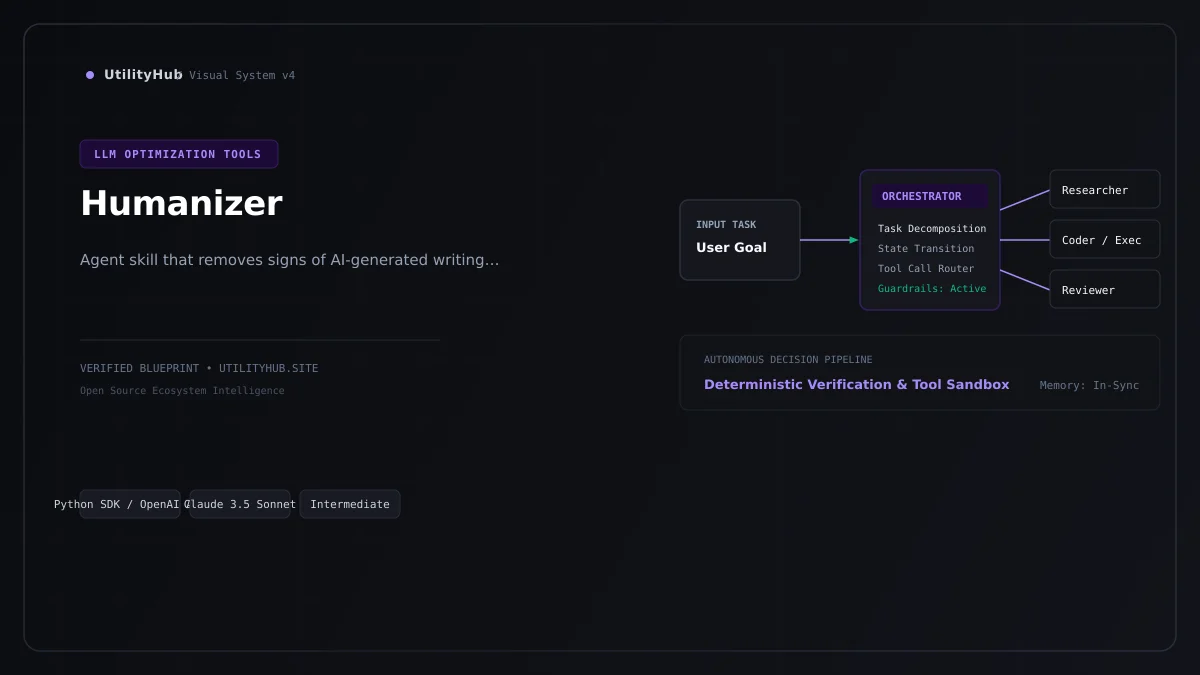 Technical architecture and workflow blueprint for Humanizer