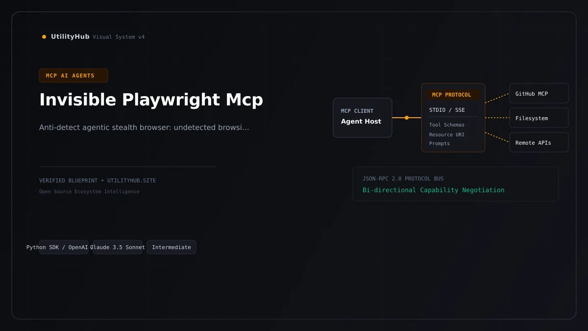 Technical architecture and workflow blueprint for Invisible Playwright Mcp