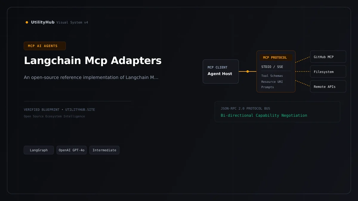 Technical architecture and workflow blueprint for Langchain Mcp Adapters