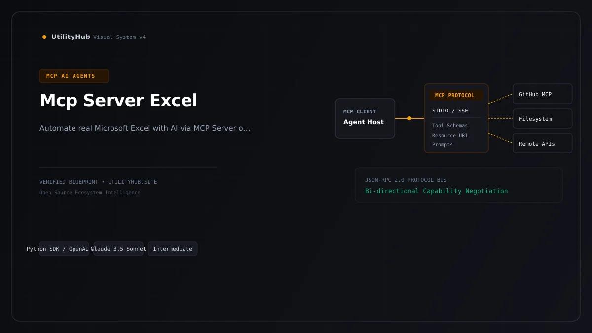 Technical architecture and workflow blueprint for Mcp Server Excel
