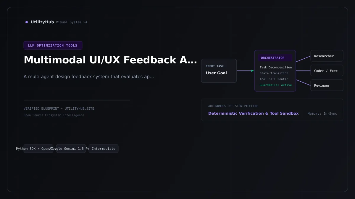 Technical blueprint for Multimodal UI/UX Feedback Agent Team with Nano Banana