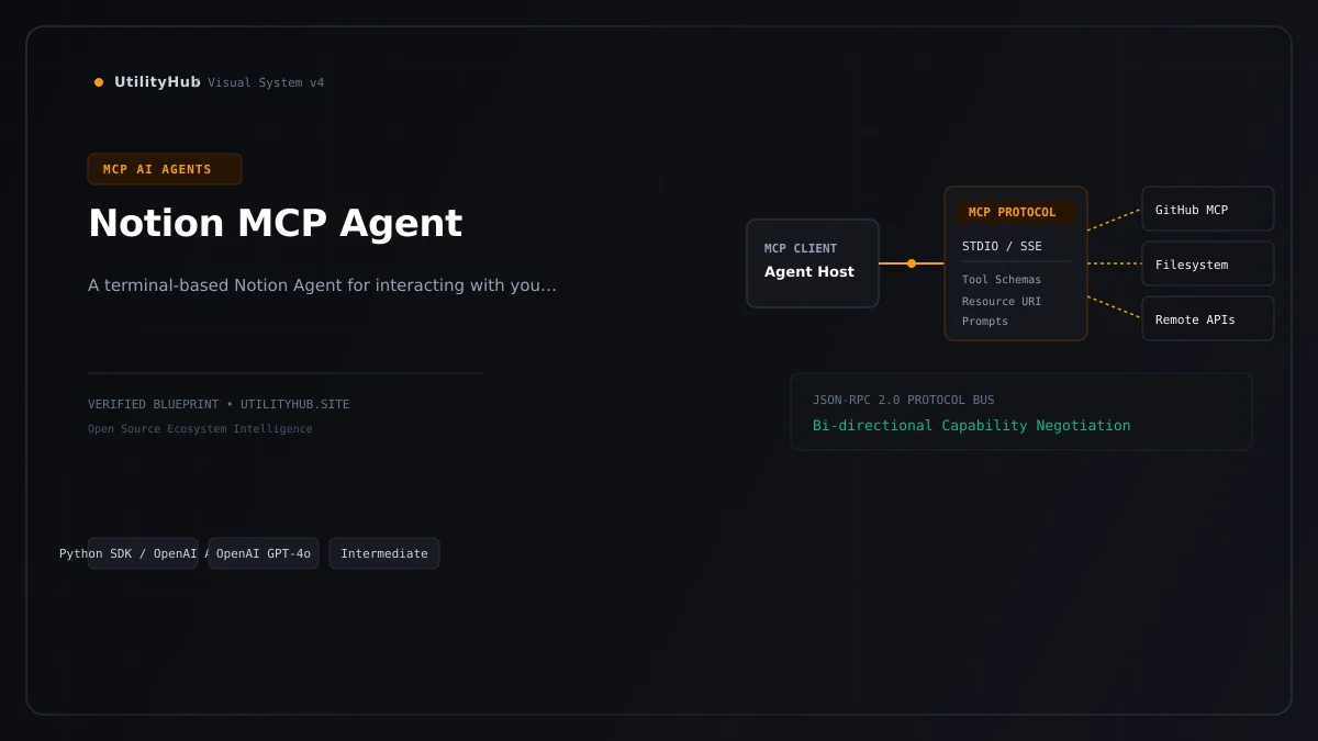 Technical blueprint for Notion MCP Agent