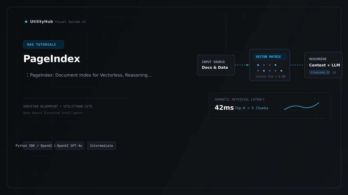 Technical architecture and workflow blueprint for PageIndex