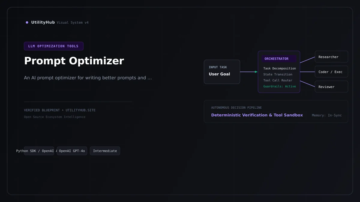 Technical architecture and workflow blueprint for Prompt Optimizer