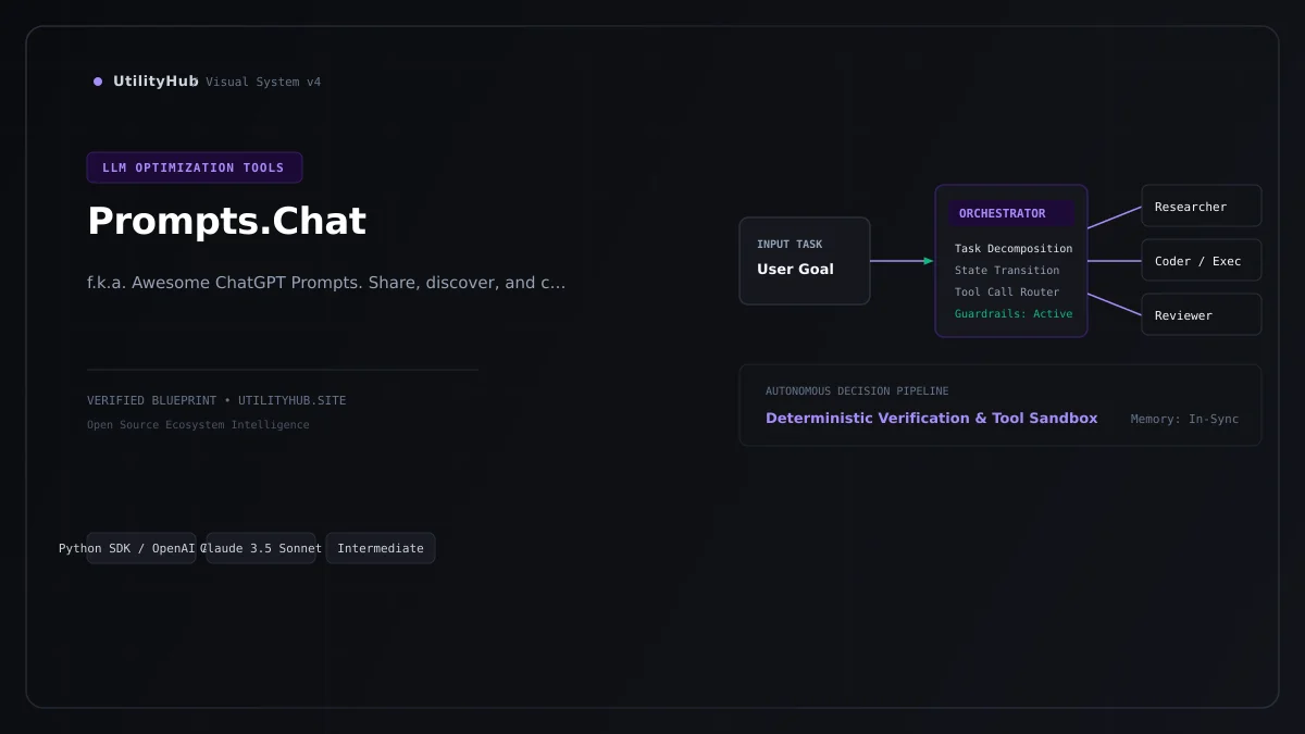 Technical architecture and workflow blueprint for Prompts.Chat