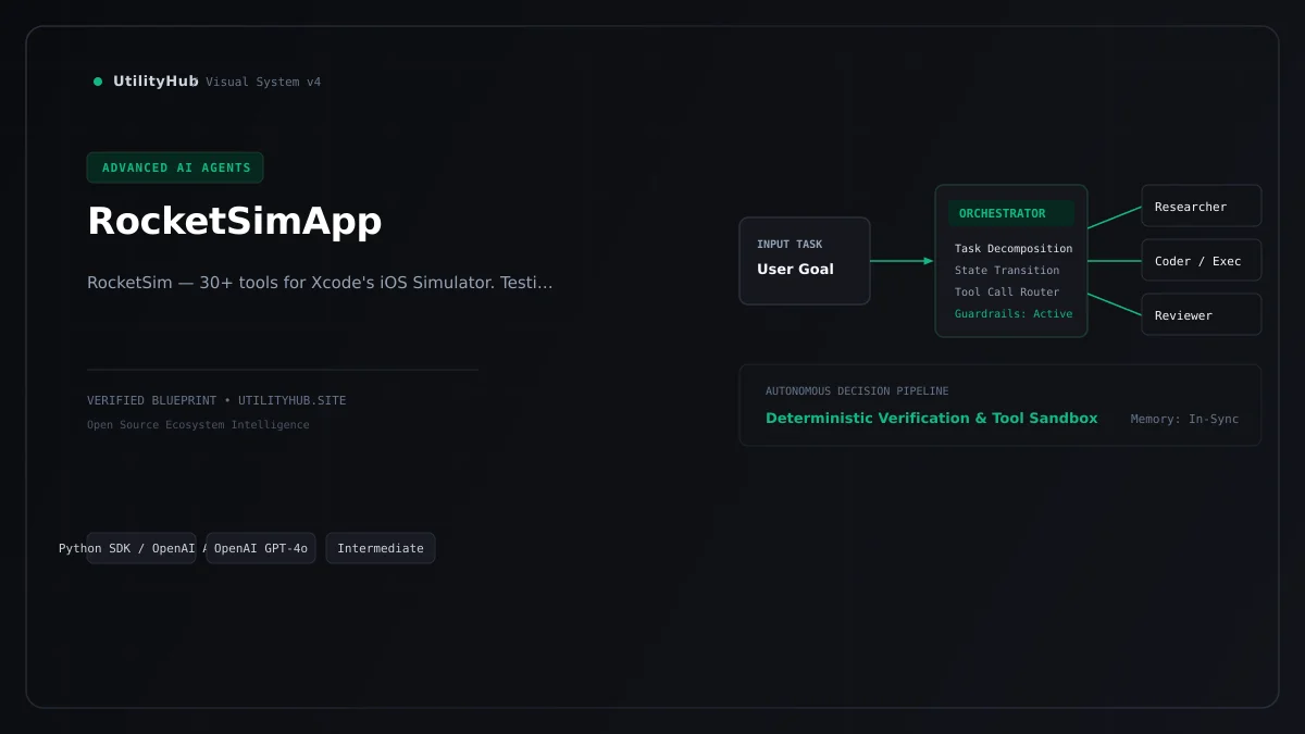 Technical architecture and workflow blueprint for RocketSimApp