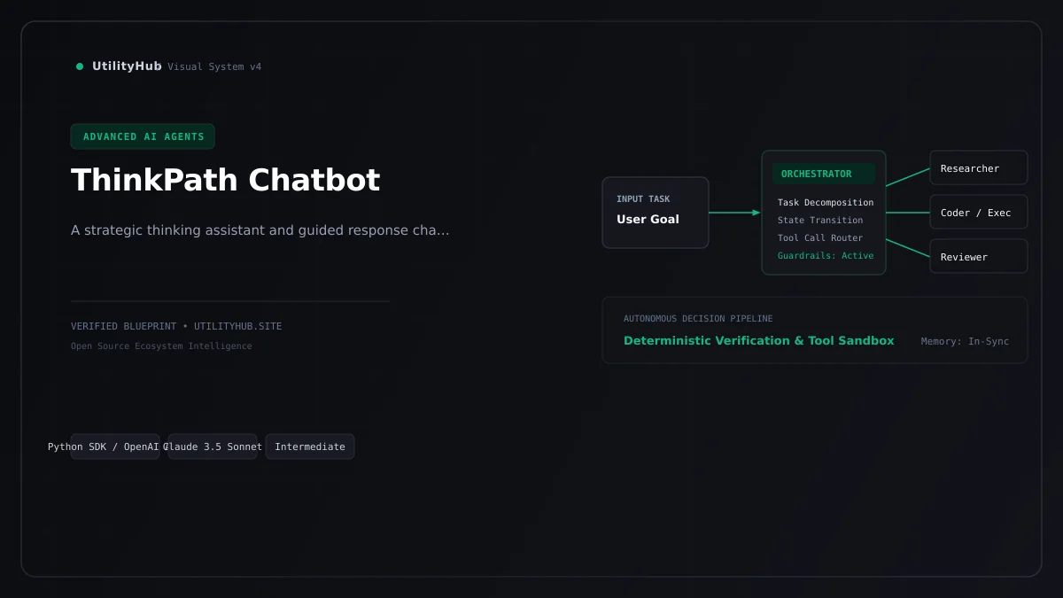 Technical blueprint for ThinkPath Chatbot