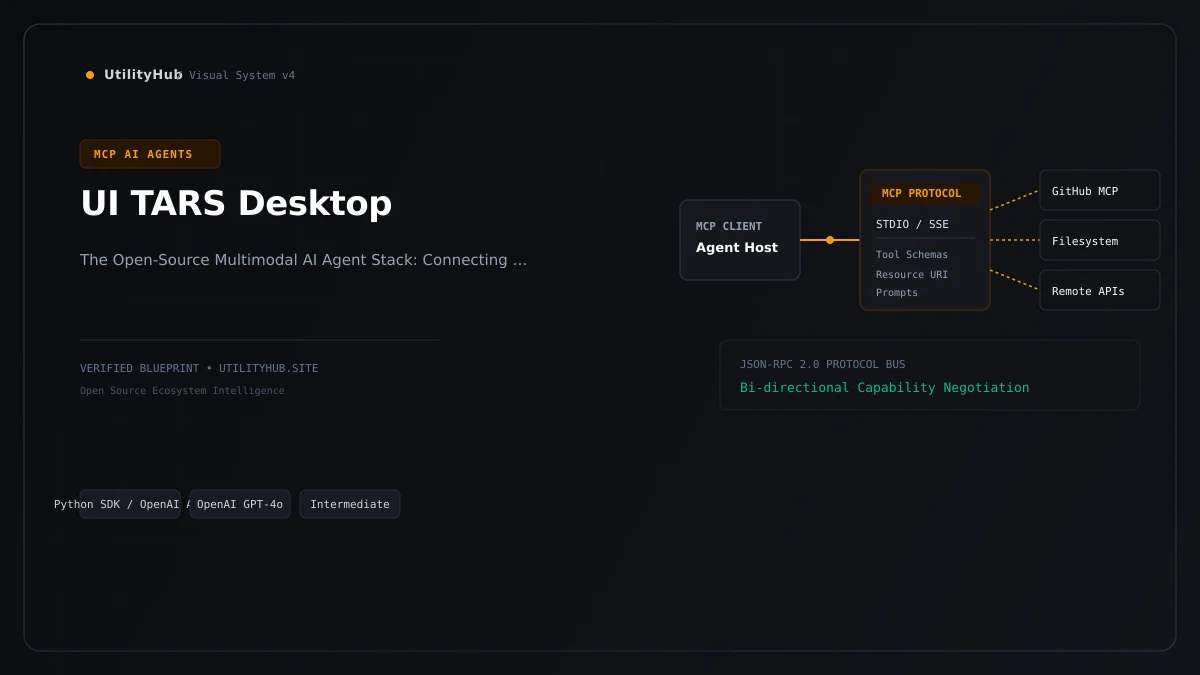 Technical architecture and workflow blueprint for UI TARS Desktop