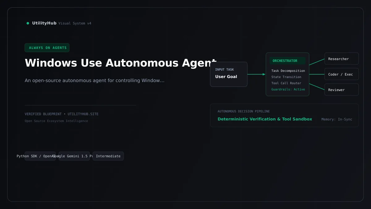 Technical blueprint for Windows Use Autonomous Agent