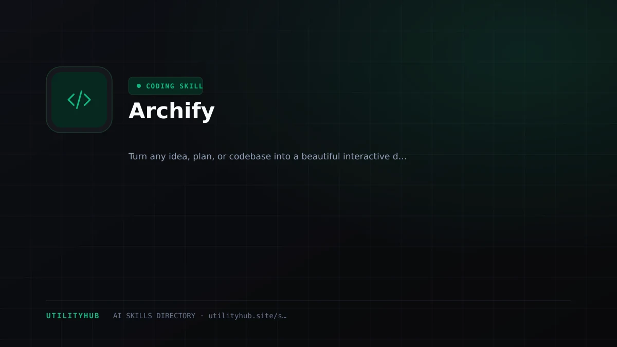 Visual setup and architecture guide for Archify